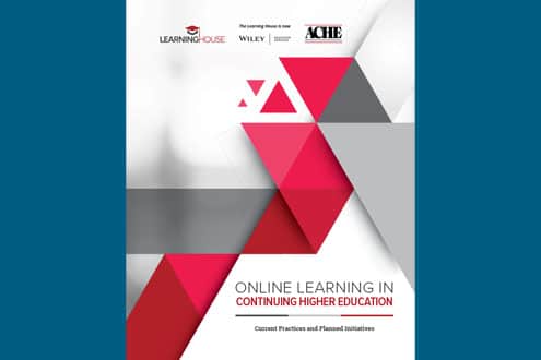 Online Learning in Continuing Higher Ed (2018) image
